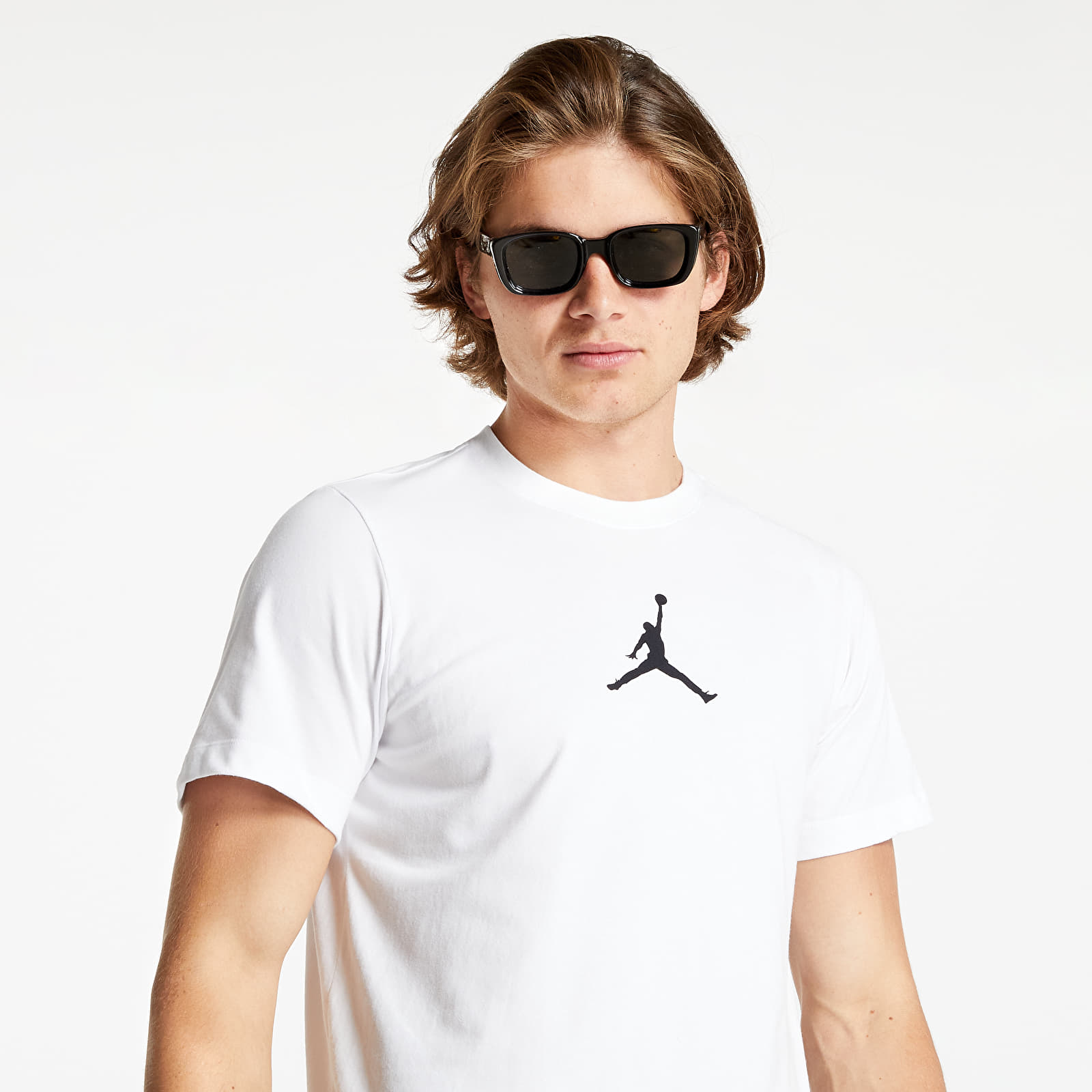 Pólók Jordan Jumpman Men's Short-Sleeve Crew White/ Black