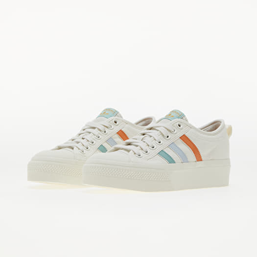 Adidas nizza off white blue top