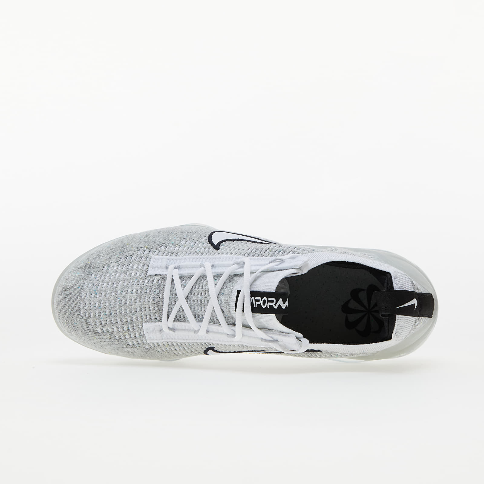 Men's shoes Nike Air VaporMax 2021 Flyknit White/ White-Black-Metallic Silver
