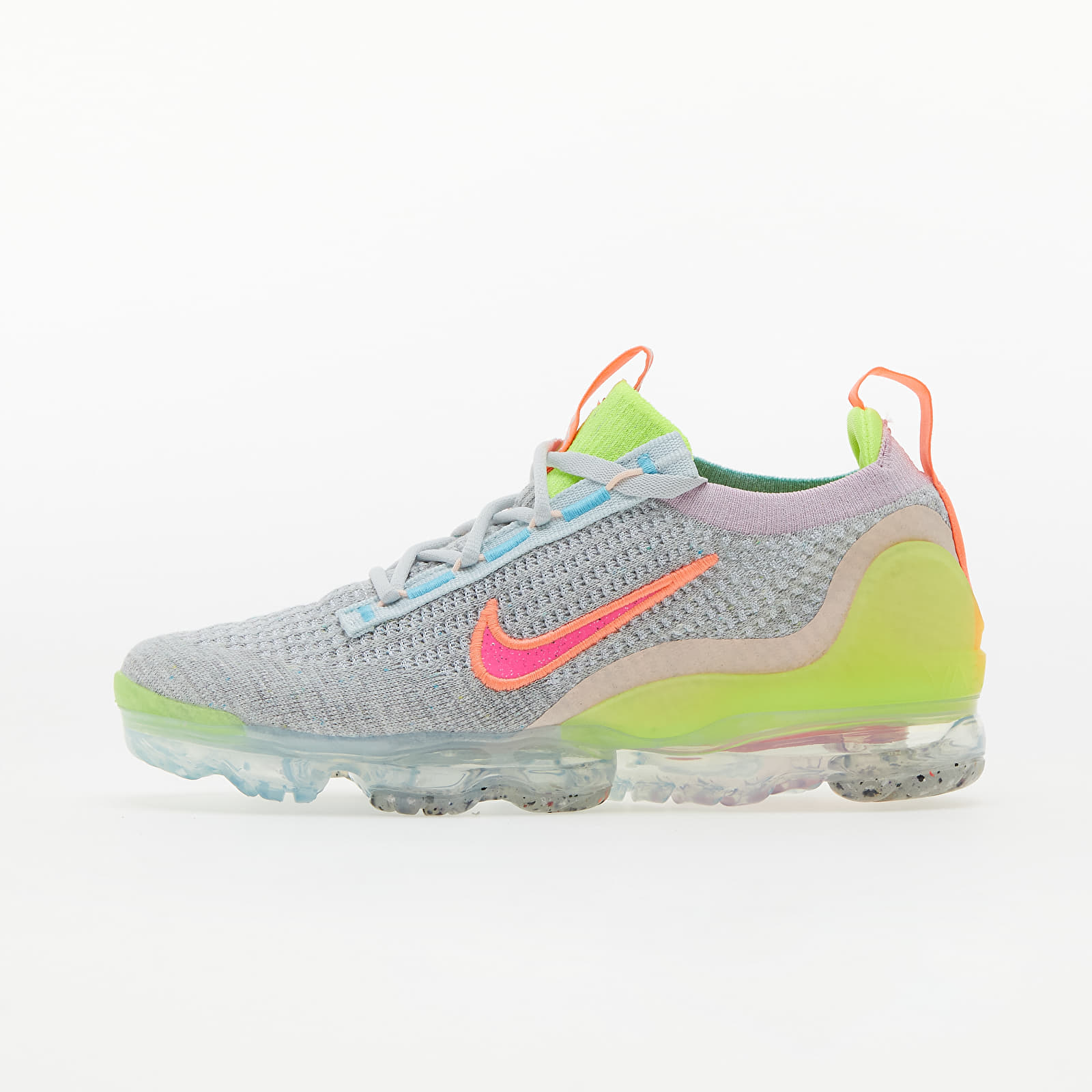 Дамски кецове и обувки Nike W Air VaporMax 2021 Flyknit Photon Dust/ Hyper Pink-Bright Mango-Volt
