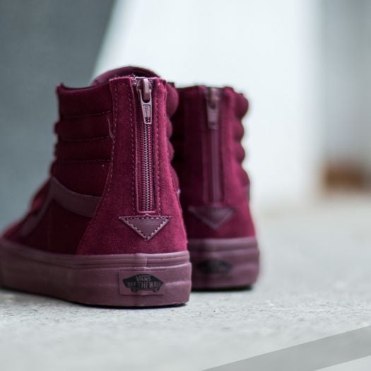 Vans sk8 2024 hi burgundy mono