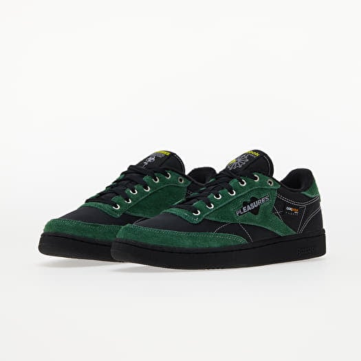 Manner Reebok x Pleasures Club C 85 Black Pine Green Black Footshop