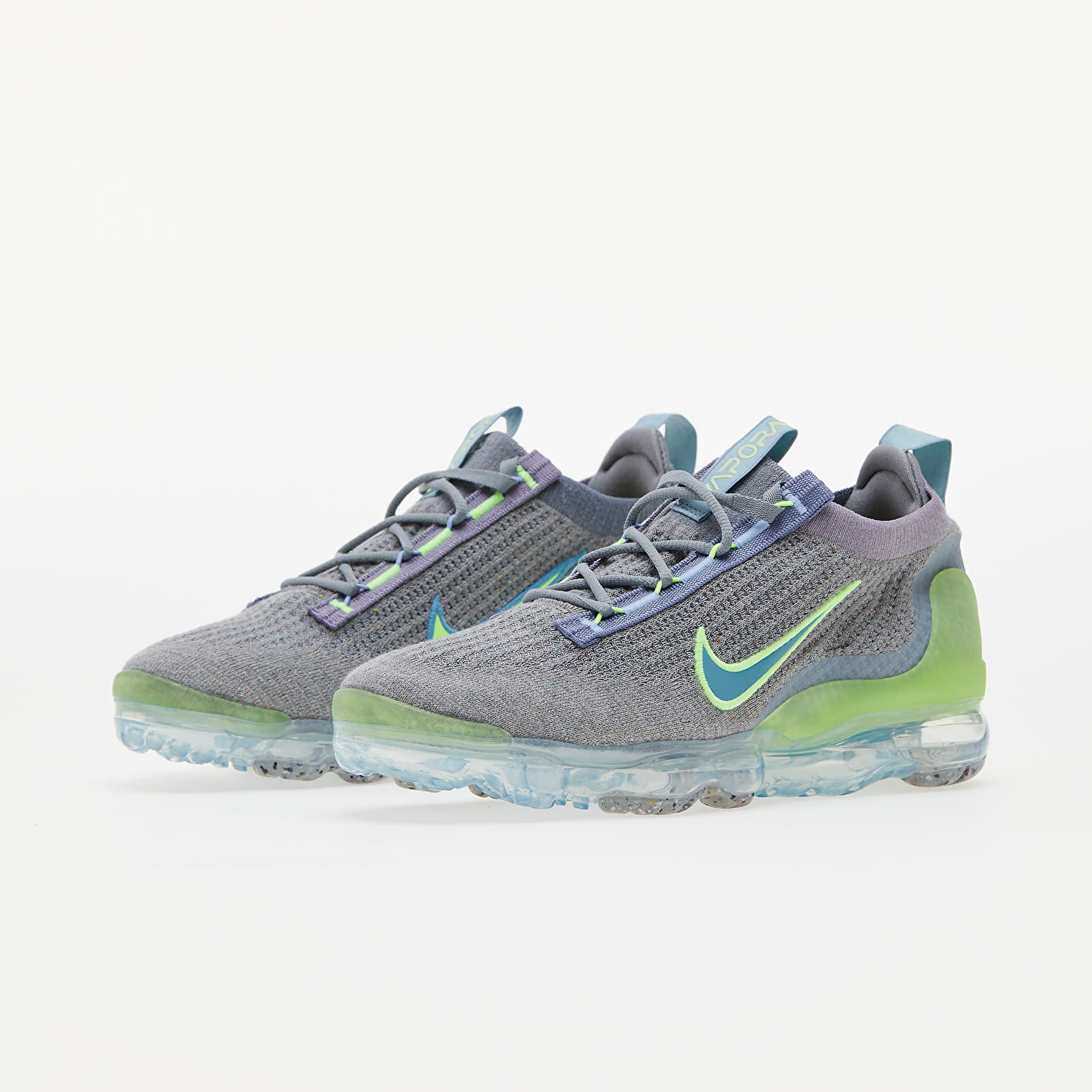Férfi cipők Nike Air VaporMax 2021 Flyknit Particle Grey/ Cerulean-Lt Armory Blue