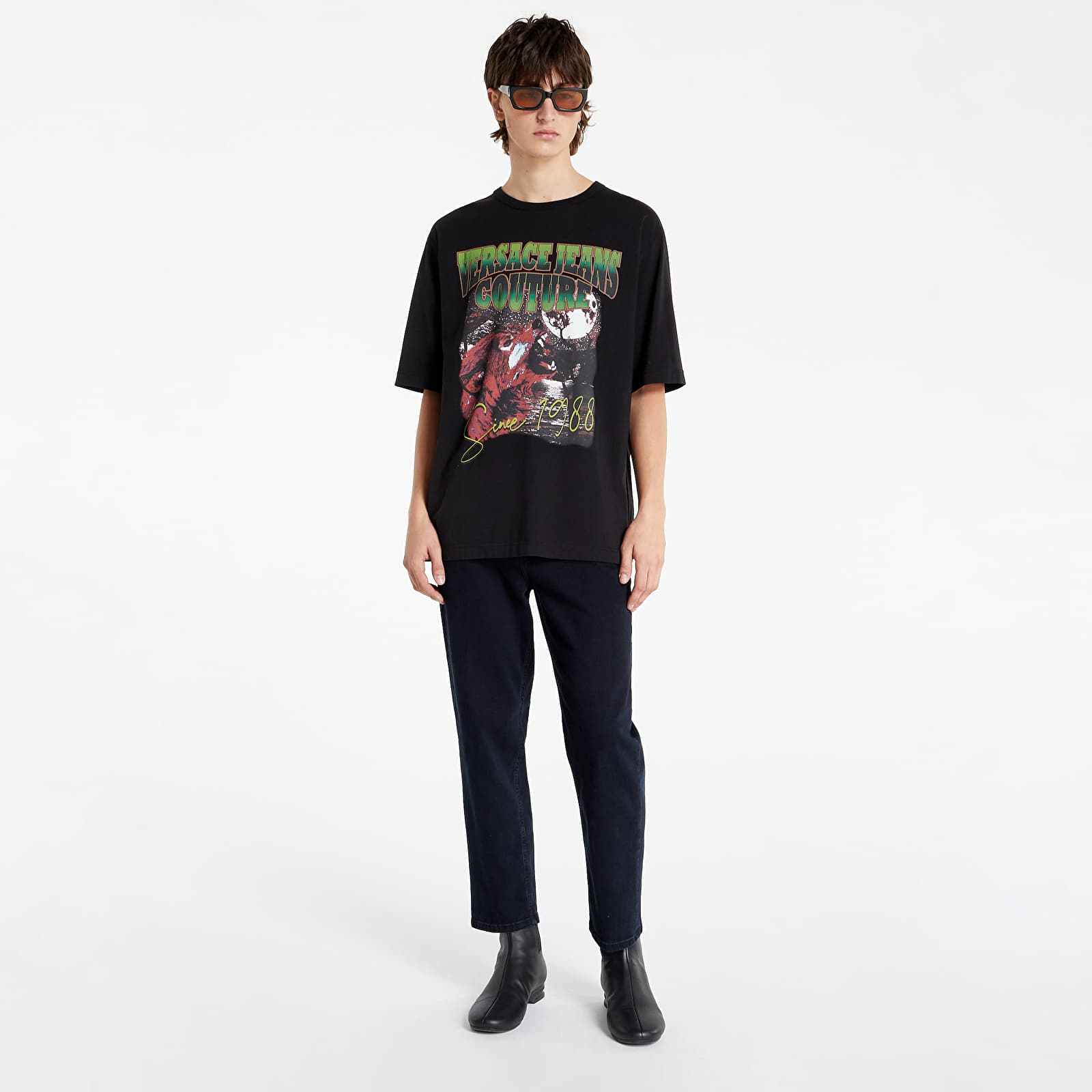   Μπλούζες Versace Jeans Couture Maglietta T-Shirt Black