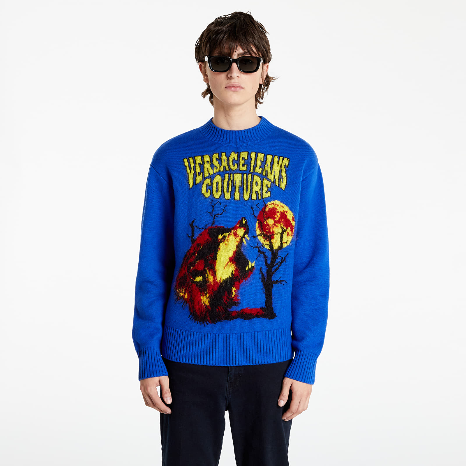 Sweaters Versace Jeans Couture Maglia Midnight/ Blood | Footshop