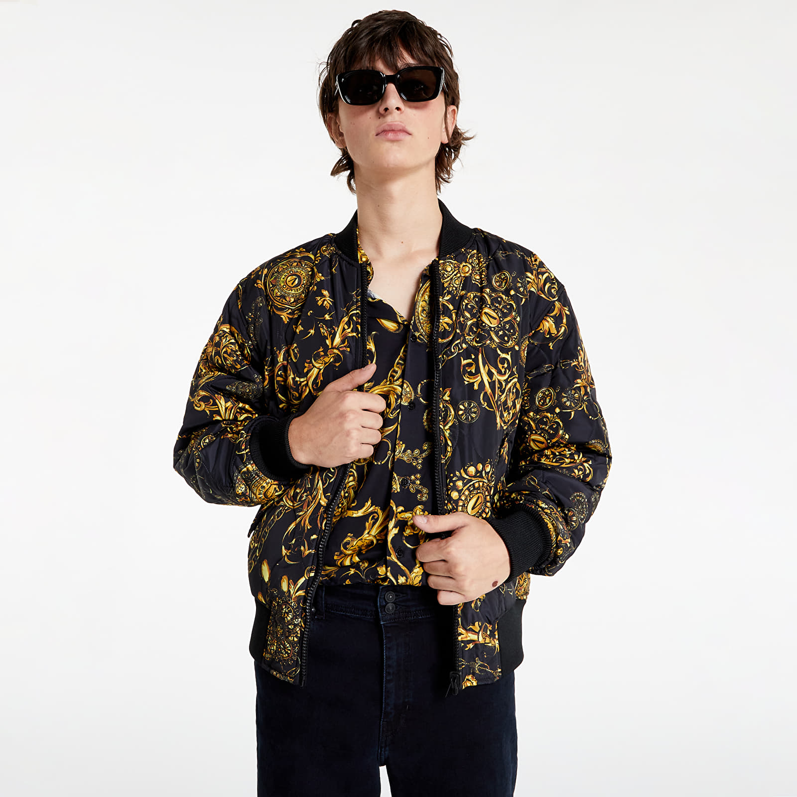 Giacche Versace Jeans Couture Giubbotto  Black/ Gold