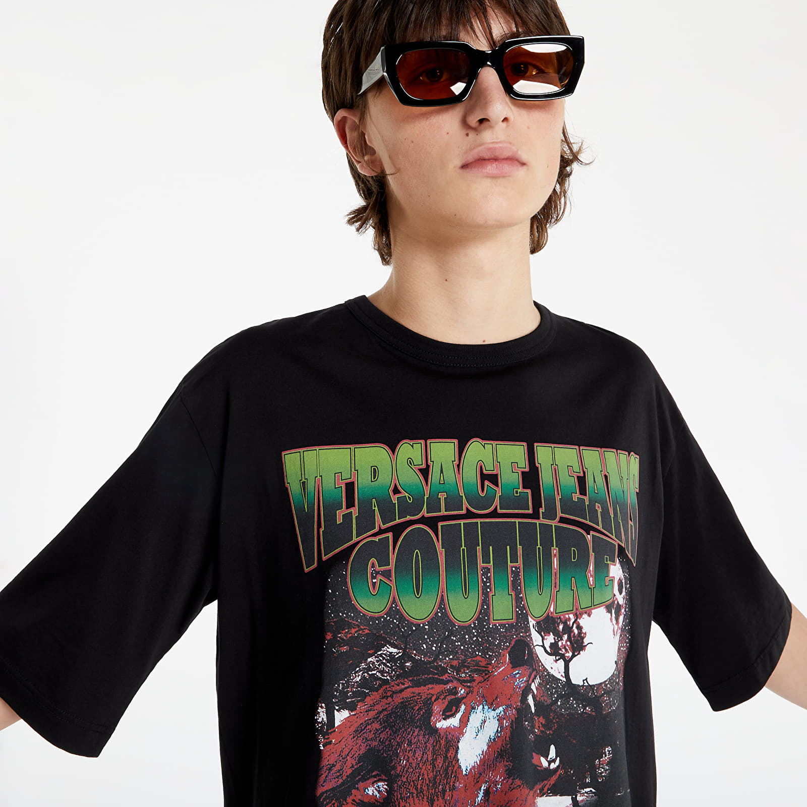   Μπλούζες Versace Jeans Couture Maglietta T-Shirt Black
