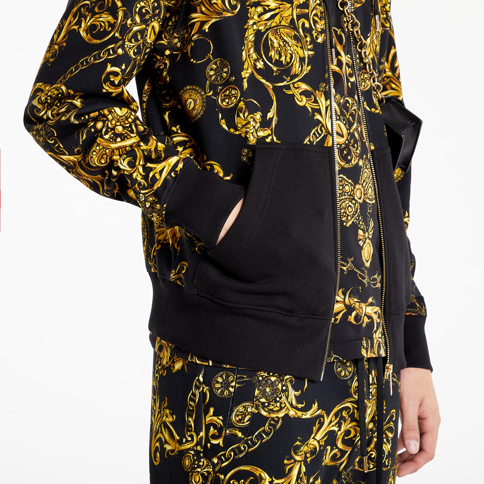 Black and top gold versace hoodie