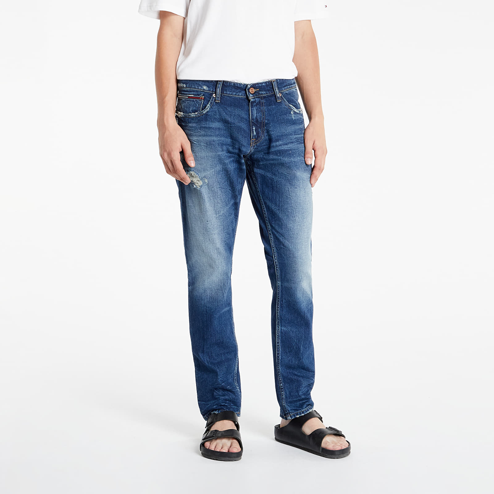 Kelnės Tommy Jeans Slim Scanton Jeans Denim Dark