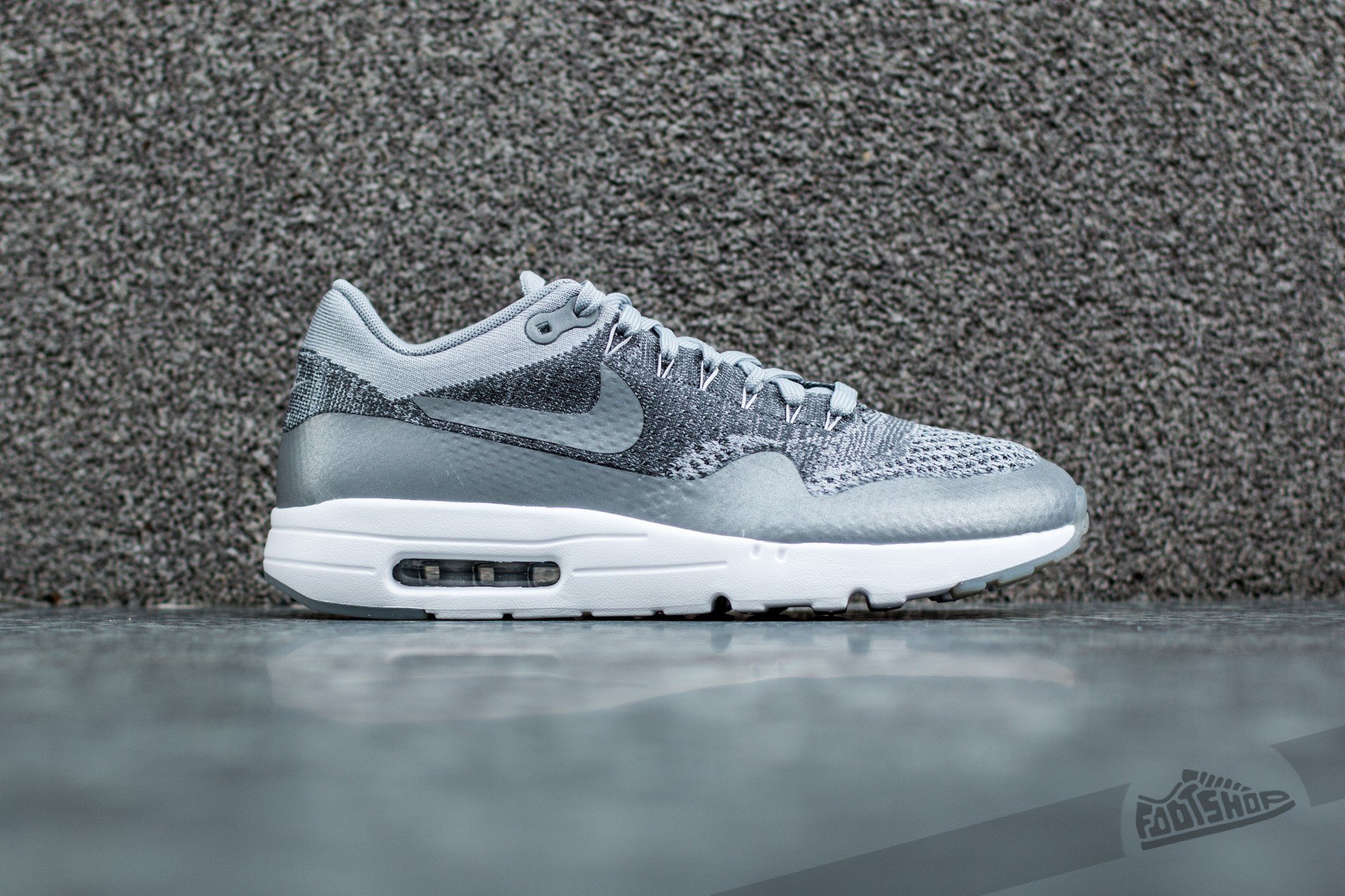 Men s shoes Nike Air Max 1 Ultra Flyknit Wolf Grey Wolf Grey Dark
