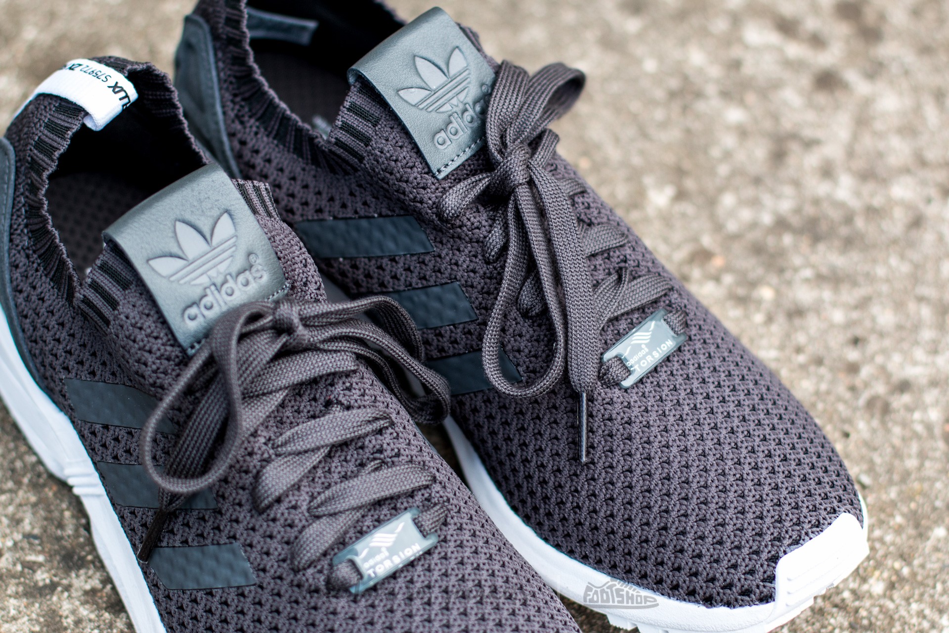 Men's shoes adidas ZX Flux Primeknit Dgh Solid Grey/ Dgh Solid Grey/ Core Black