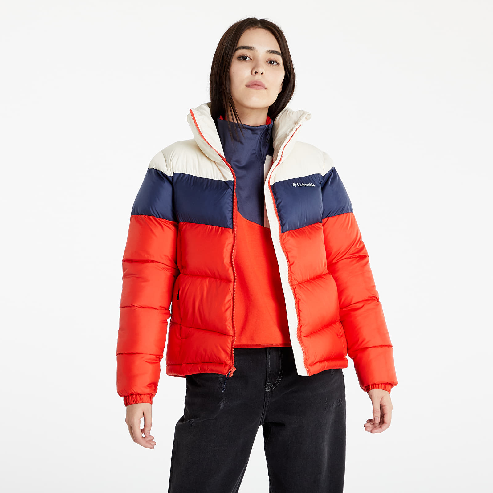 Jackets Columbia Puffect Color Blocked Jacket Bold Orange Footshop