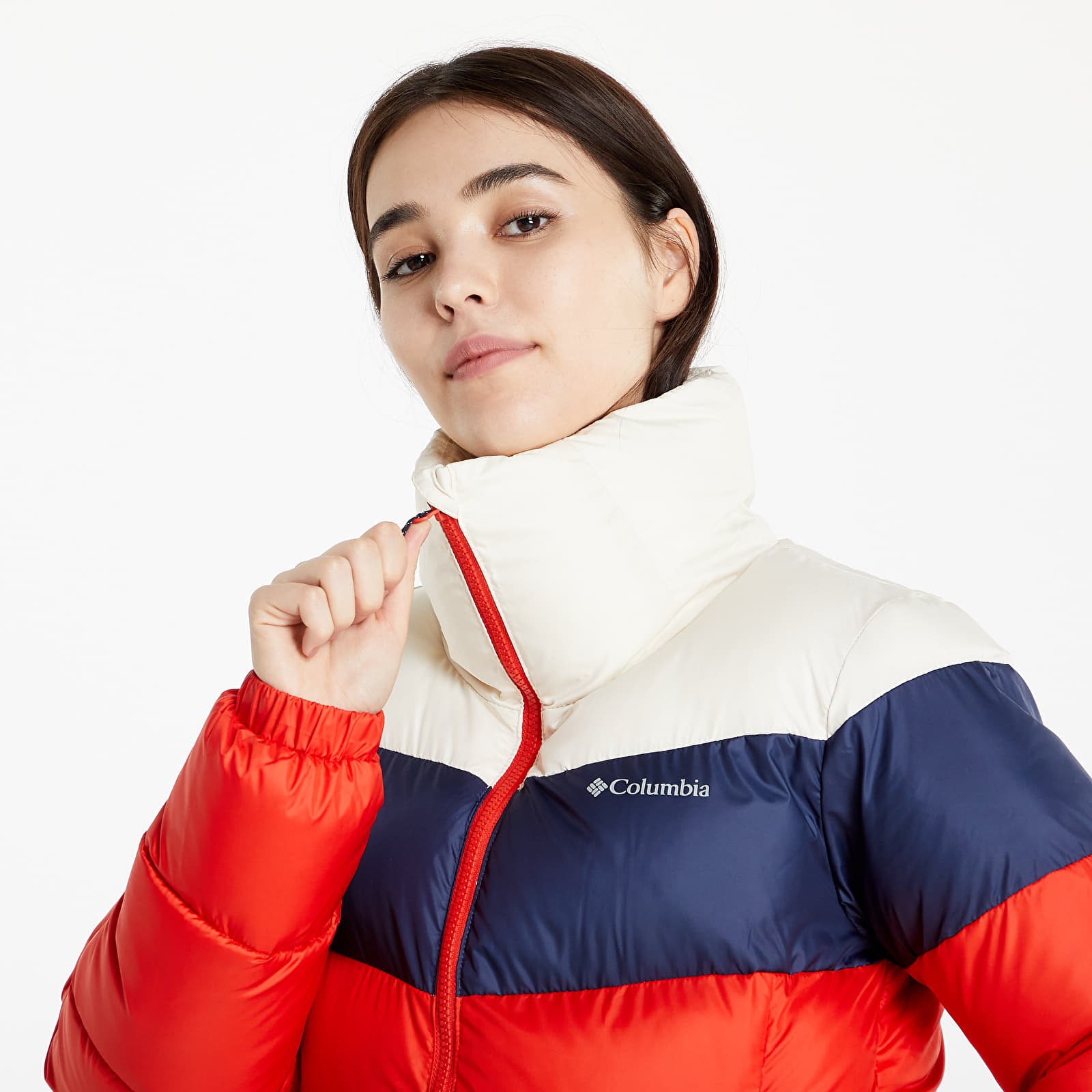 Jackets Columbia Puffect Color Blocked Jacket Bold Orange Footshop