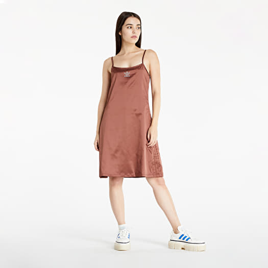 adidas brown dress AOP DUNGAREE DRESS