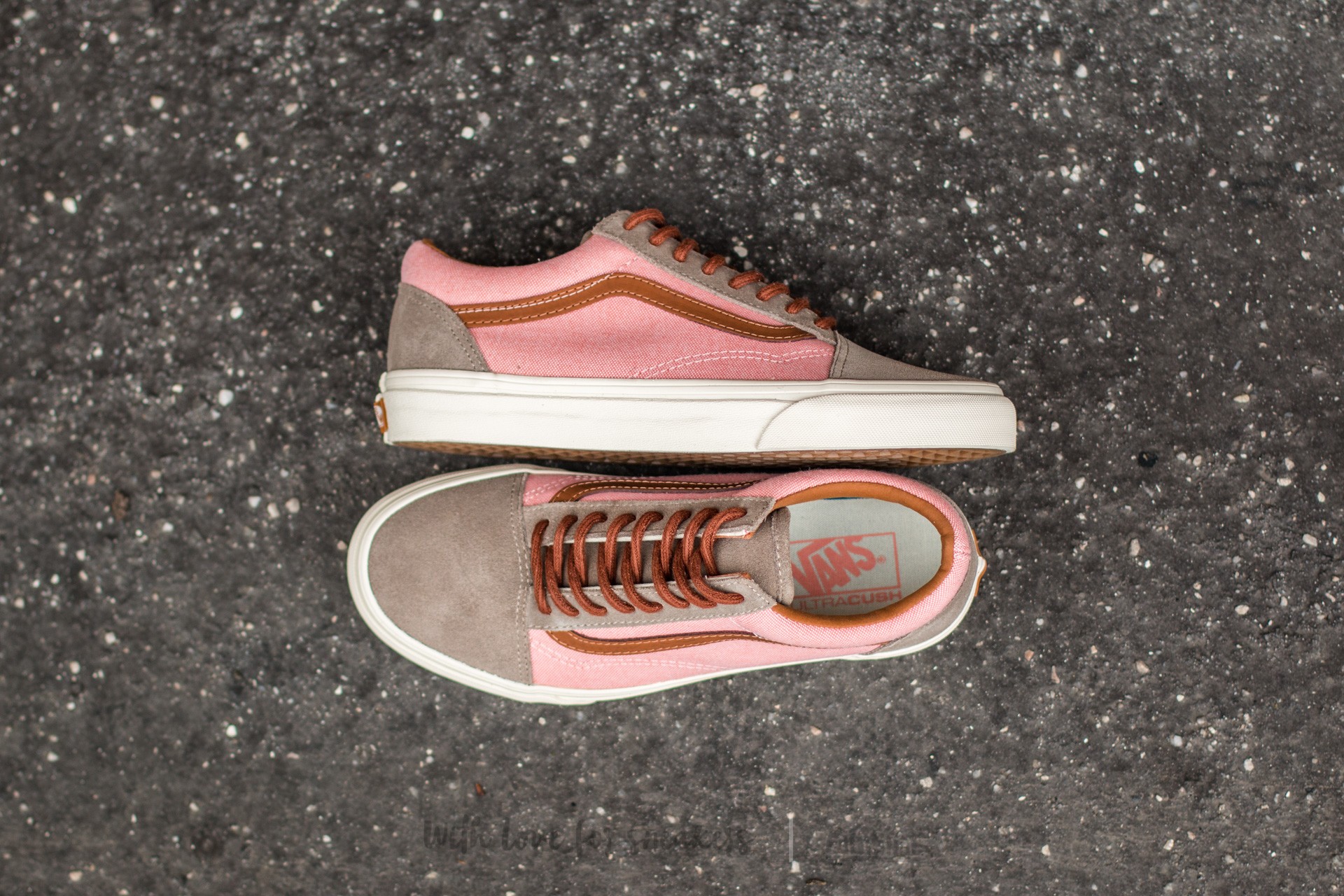 Pánské tenisky a boty Vans Old Skool Reissue (Brushed) Burnt Coral/ Turtledove