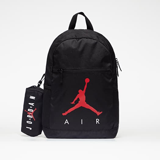 Hátizsák Jordan Air School Backpack With Pencil Case Black
