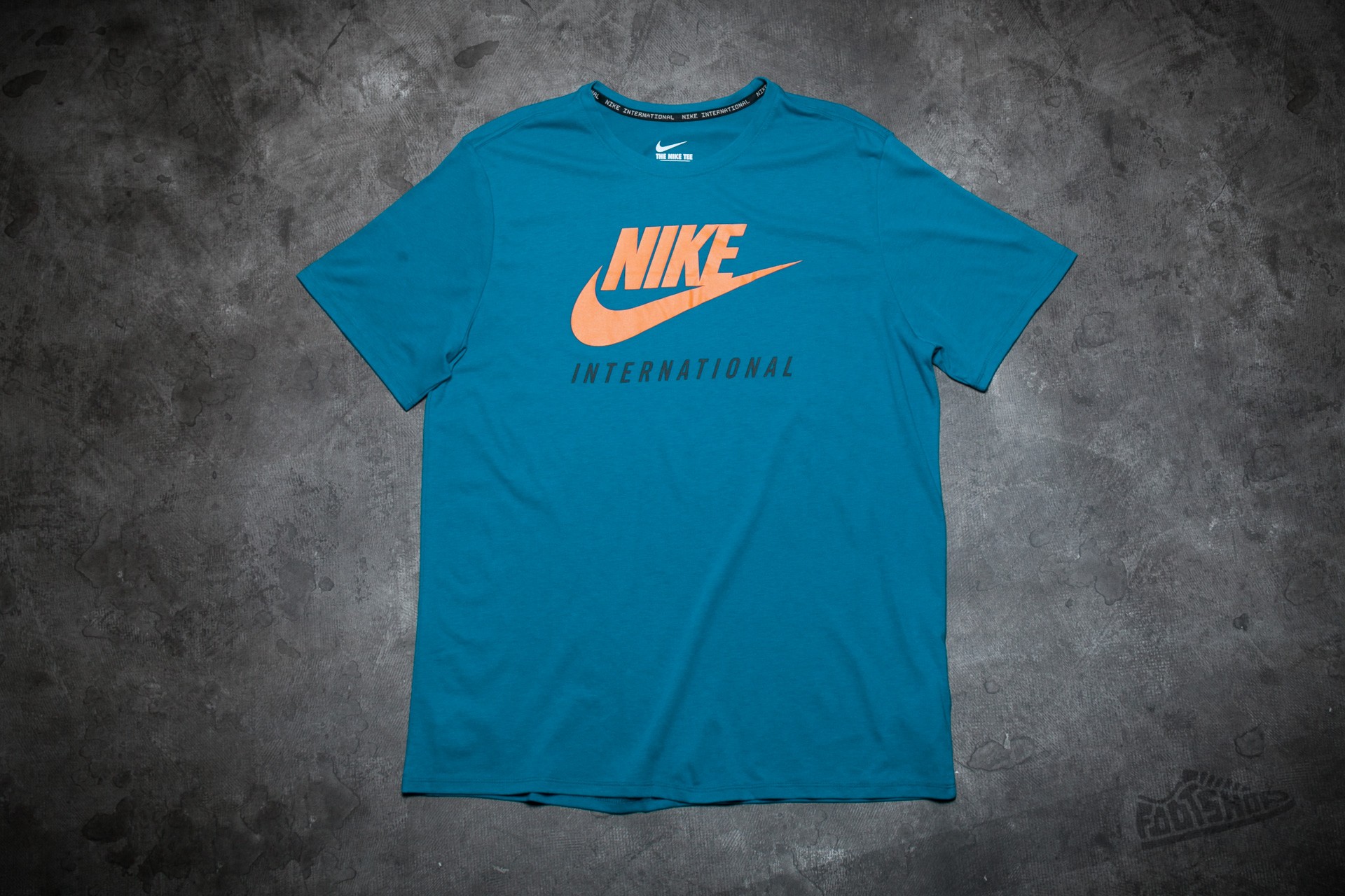 Camisetas Nike International Tee Green Abyss/ Sunset