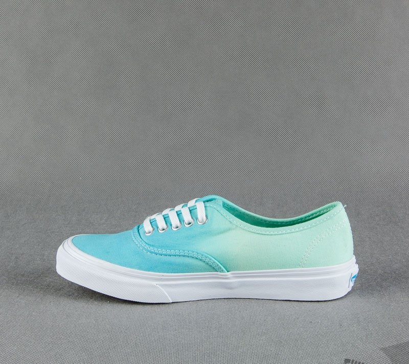 Women's shoes boty Vans Authentic Slim (ombre) cloisonne/icy green
