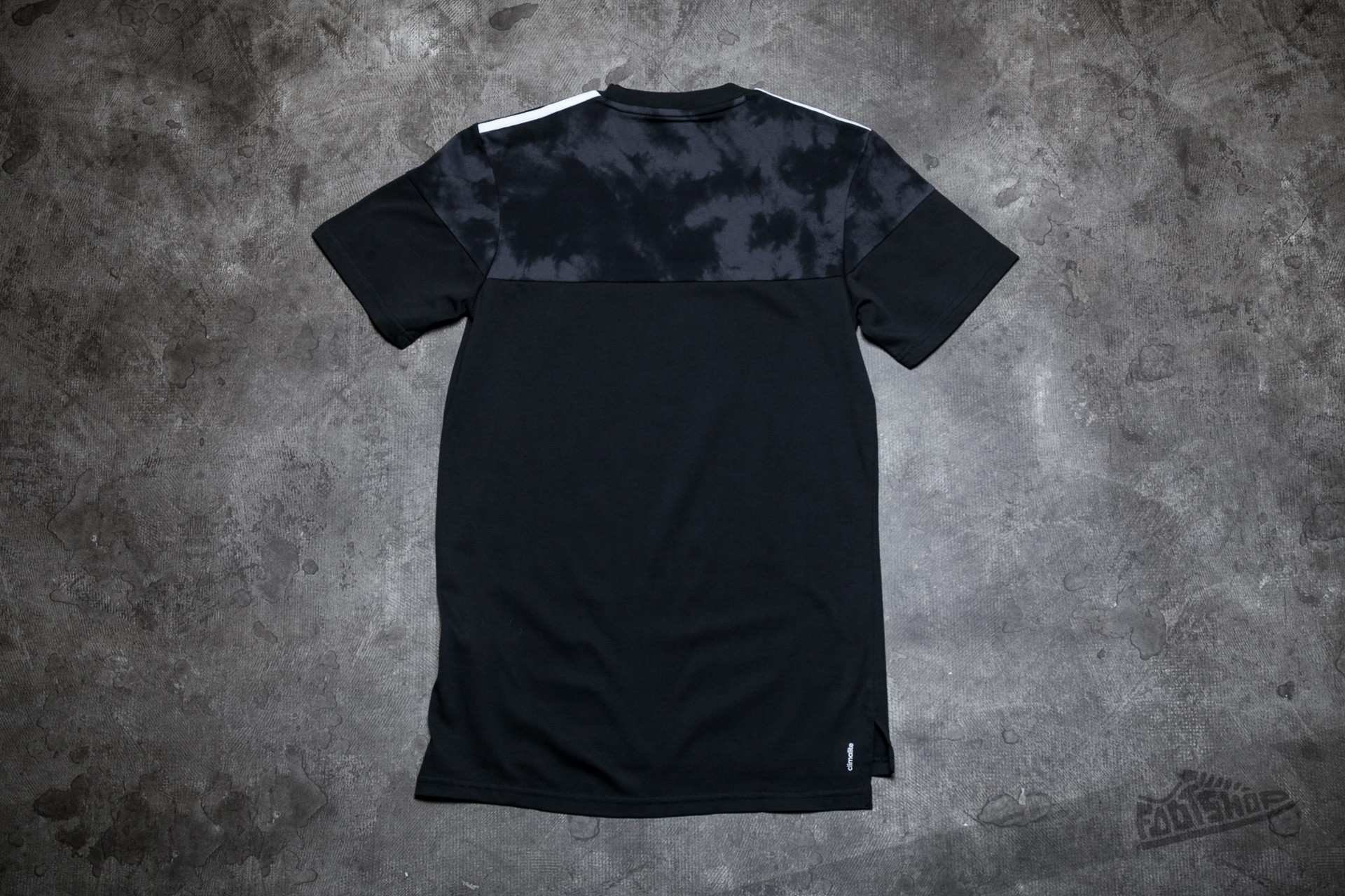 T-Shirts and shirts adidas Blackbird Blocked Tee Black/ Solid Grey