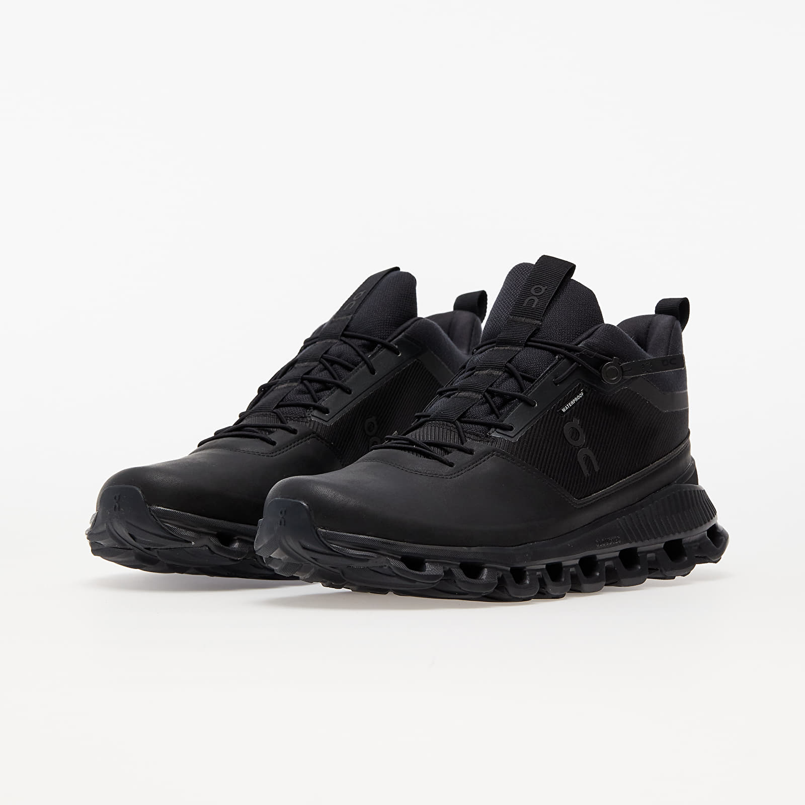 On Cloud Hi Waterproof sale Black Sneakers