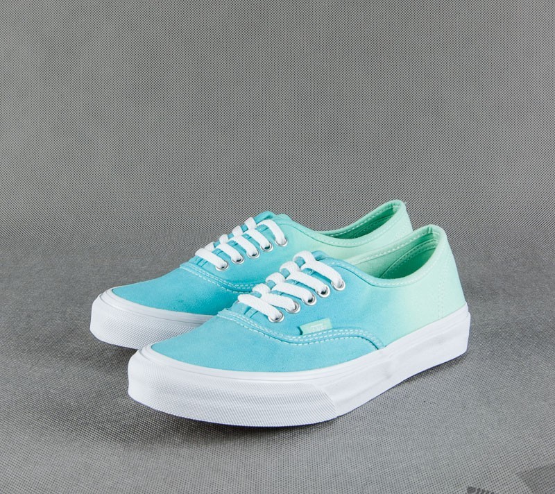 Women's shoes boty Vans Authentic Slim (ombre) cloisonne/icy green