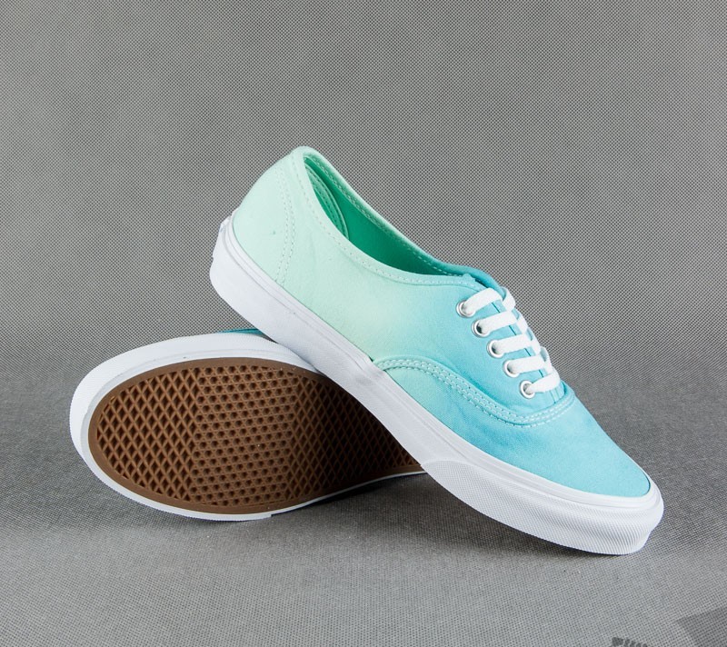 Women's shoes boty Vans Authentic Slim (ombre) cloisonne/icy green