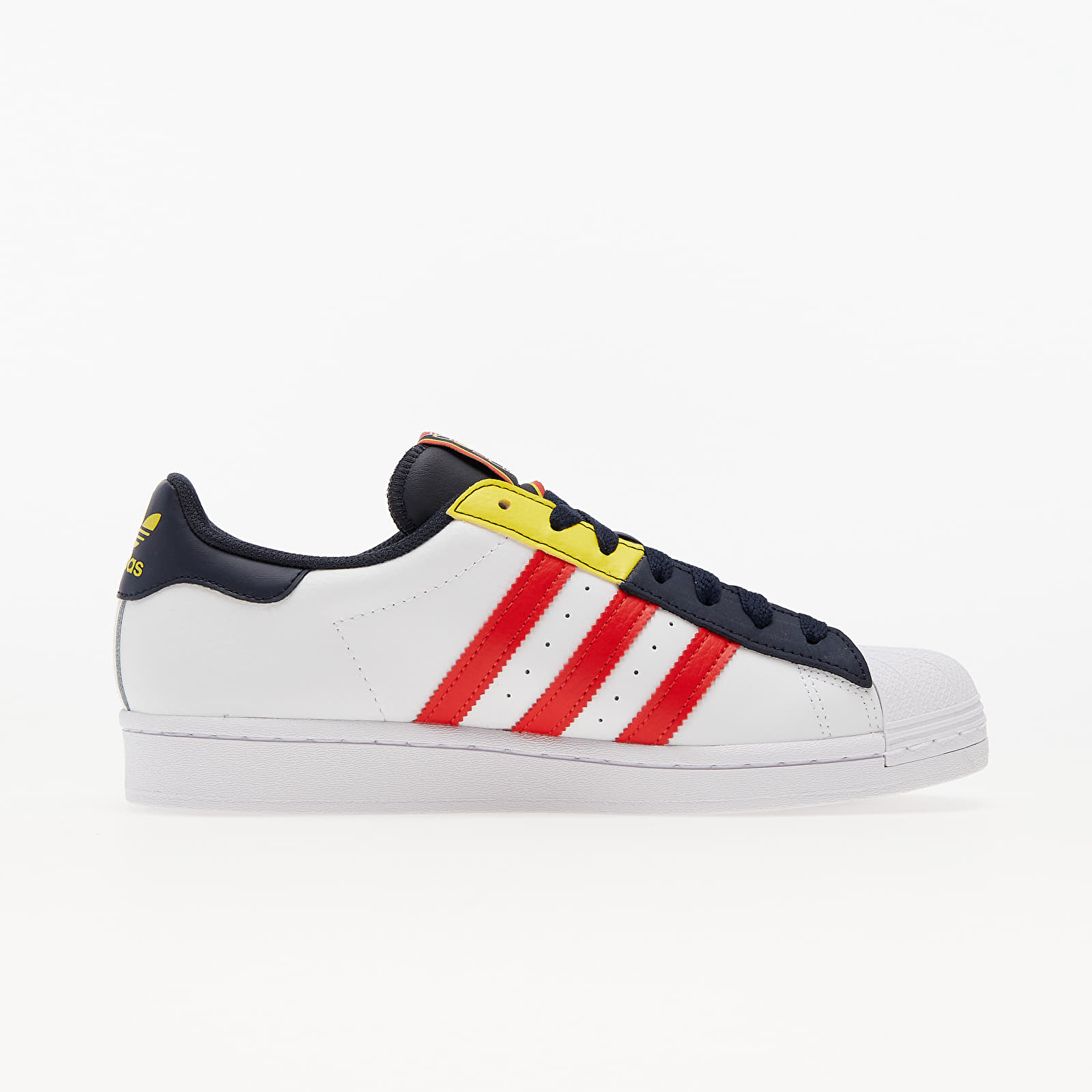 Superstar shoes red and white on sale