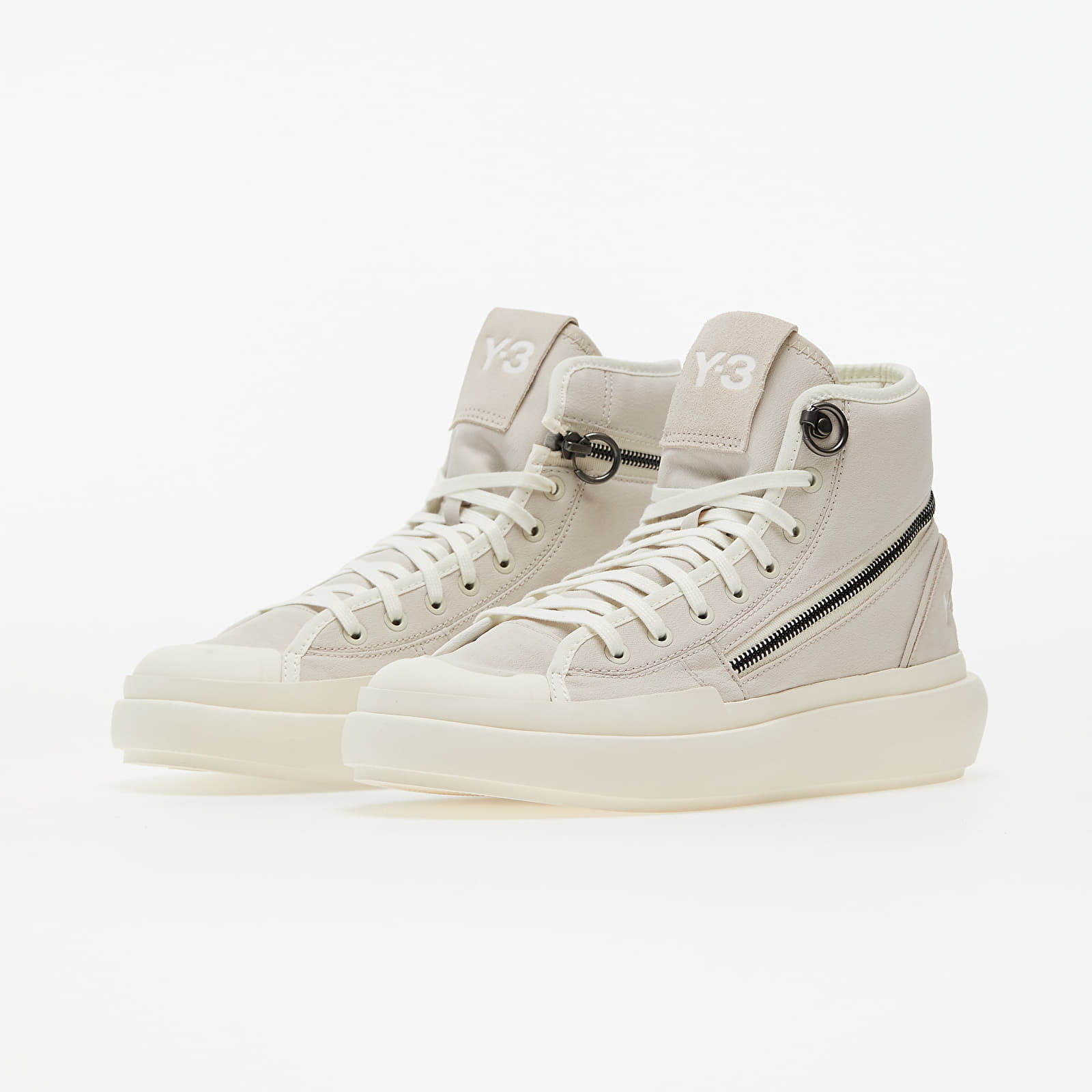 Men s shoes Y 3 Ajatu Court High Clear Brown Off White Core