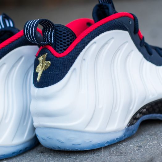 Nike Air Foamposite One Premium Obidian White University Red Metallic Gold
