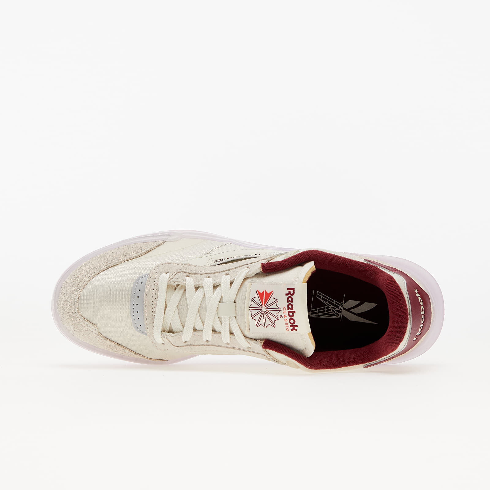 Sko til mænd Reebok Club C Legacy Alabaster/ Clear Burgundy/ Cherry