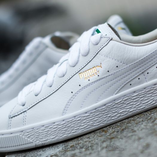Puma basket all white deals