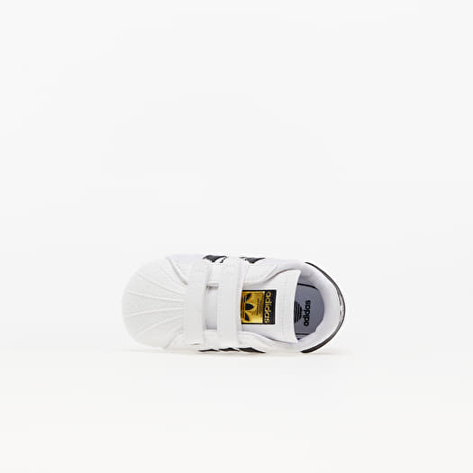 Adidas originals crib superstar trainer white  black cheap