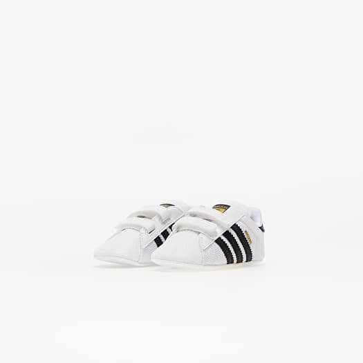 Adidas originals crib superstar trainer white  black cheap