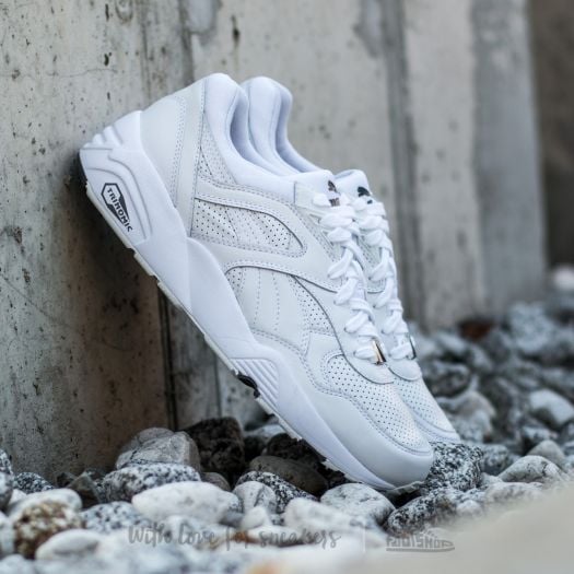 Men s shoes Puma R698 Core Leather White White Steel Gray Footshop