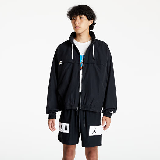Jordan windbreaker black cheap and white