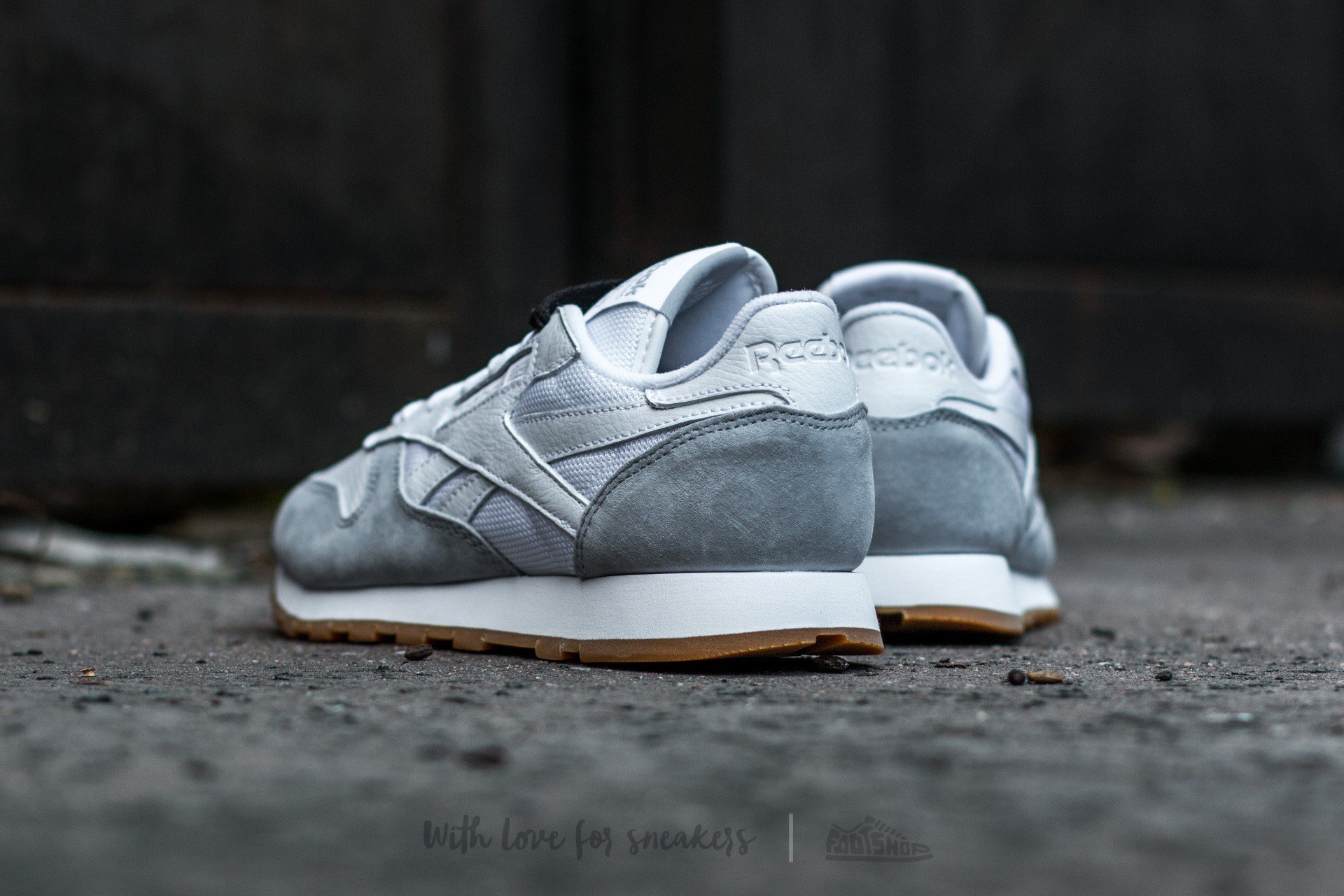 Women s shoes Reebok Classic Leather Perfect Split White Grey Black Footshop
