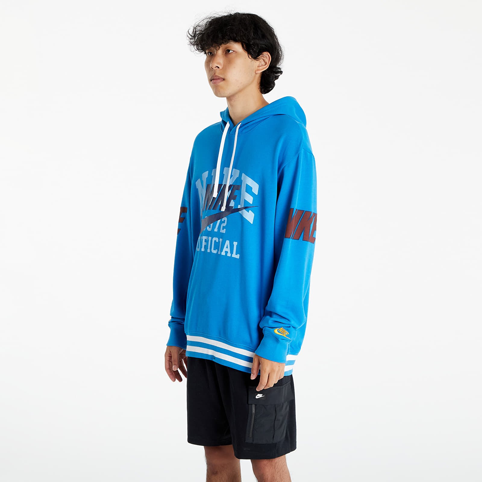 Sudaderas Nike Sportswear M French Terry Pullover Hoodie Lt Photo Blue