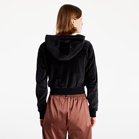 Hoodies and sweatshirts adidas Crop Fz Hood Black Footshop