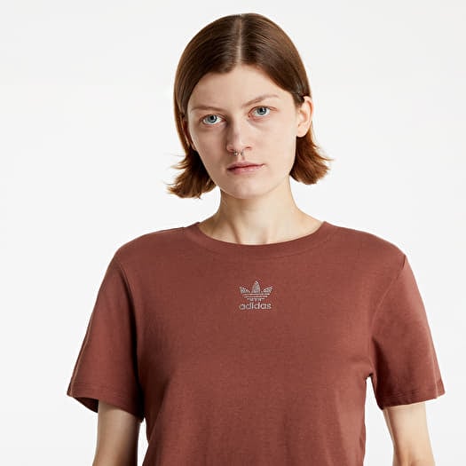T-shirts adidas Cropped Tee Earth Brown Footshop