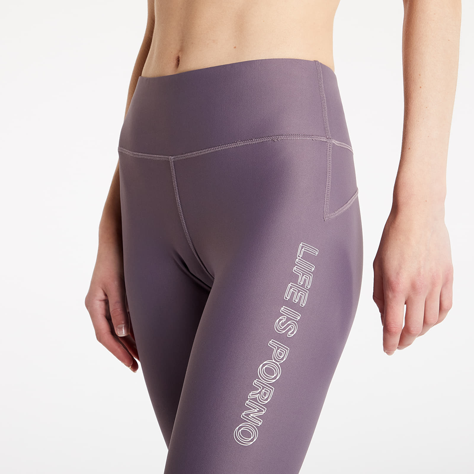 Legíny LIFE IS PORNO Magic Pants Mauve