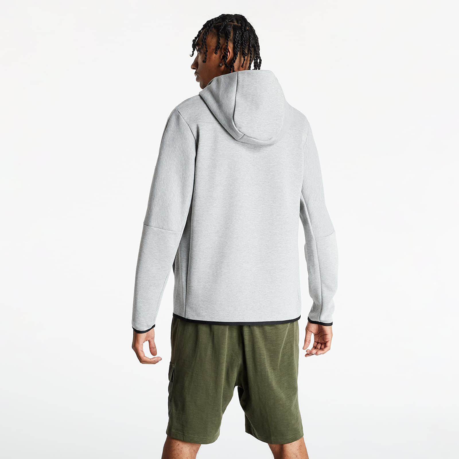 Sudaderas Nike Sportswear Tech Fleece Men's Full-Zip Hoodie Dk Grey Heather/ Black