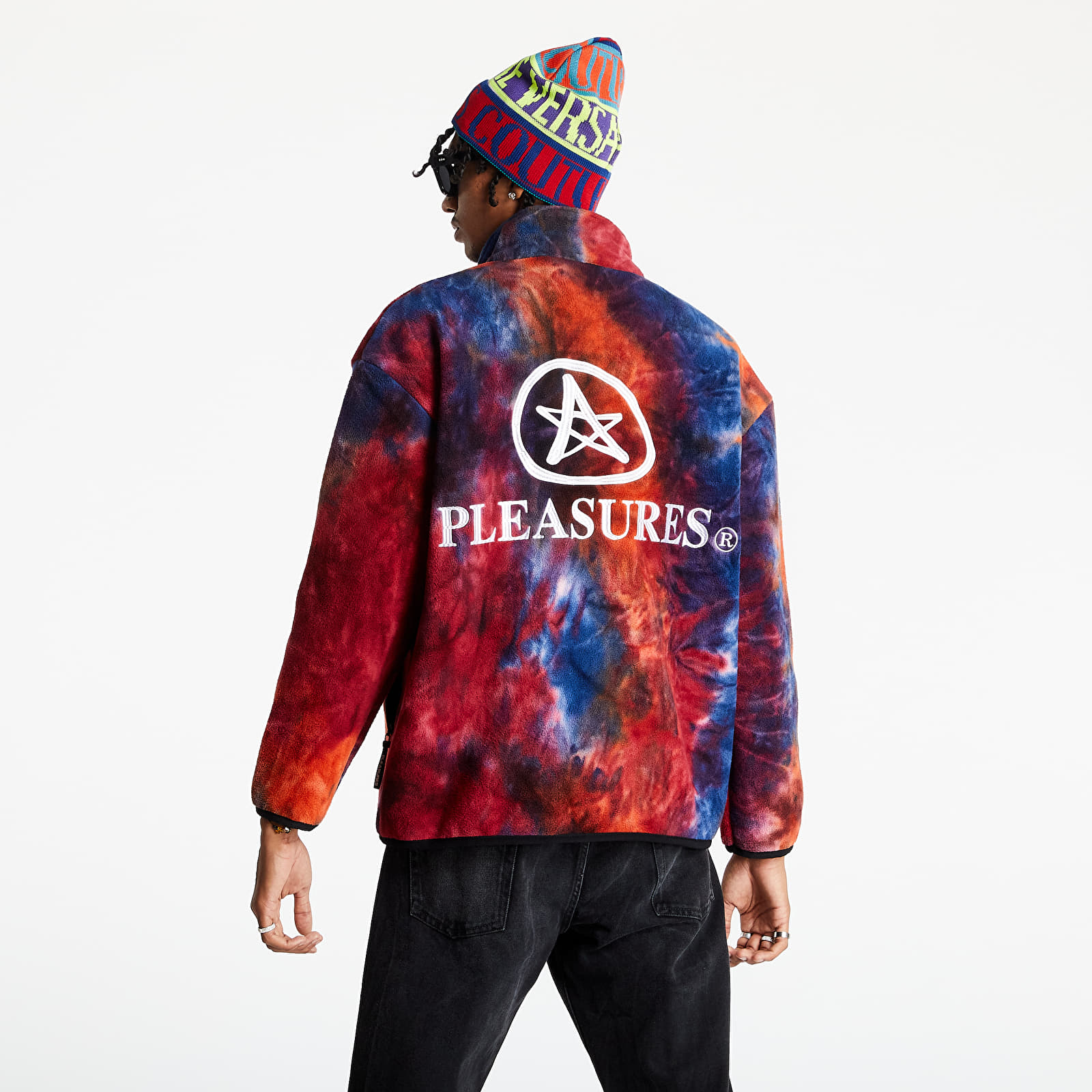 Hoodies and sweatshirts  PLEASURES Caffeine Polar Fleece Quarter Zip Orange