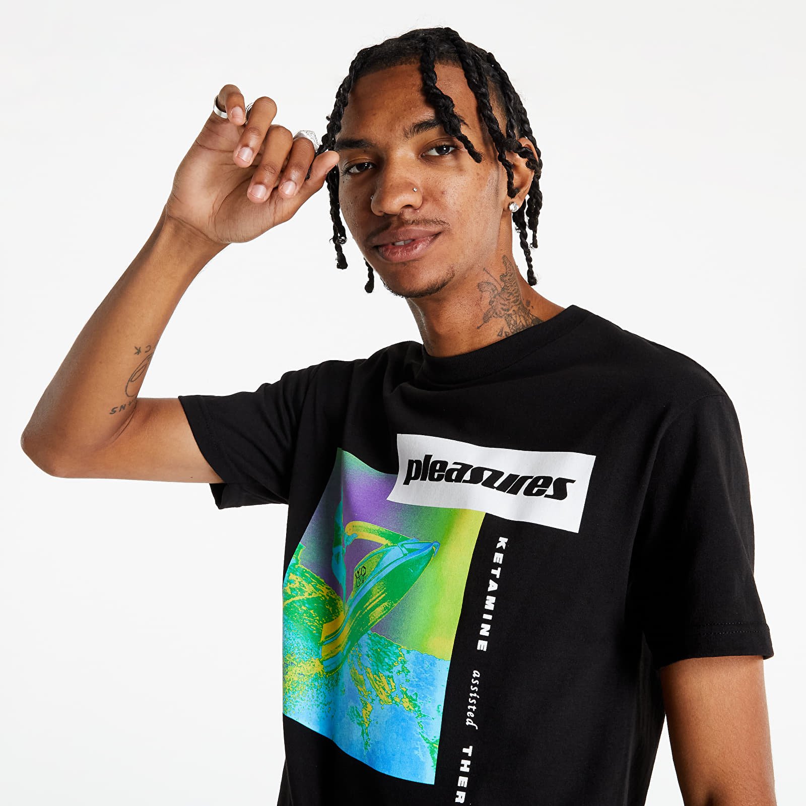 T-shirts PLEASURES K Hole T-Shirt Black