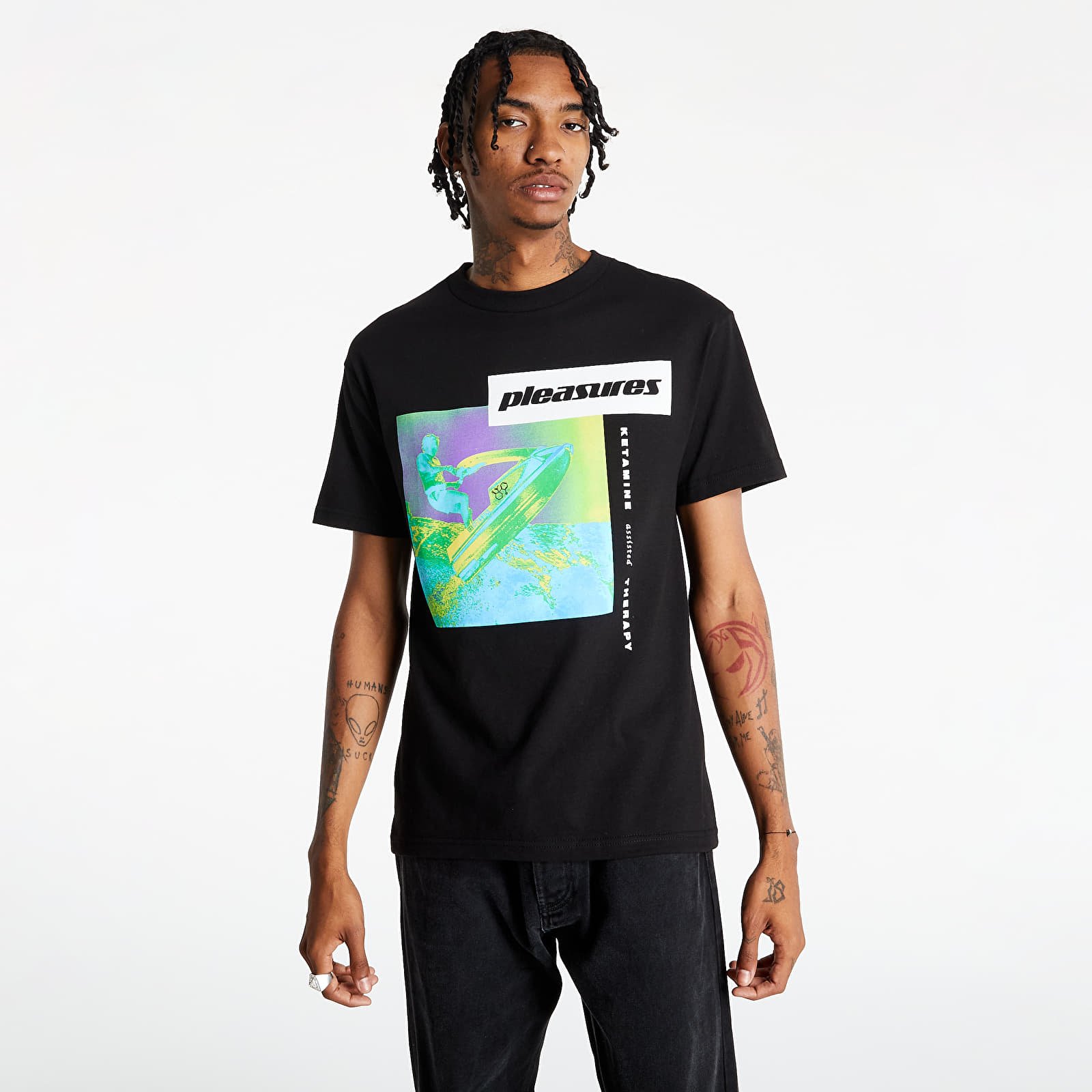 T-shirts PLEASURES K Hole T-Shirt Black