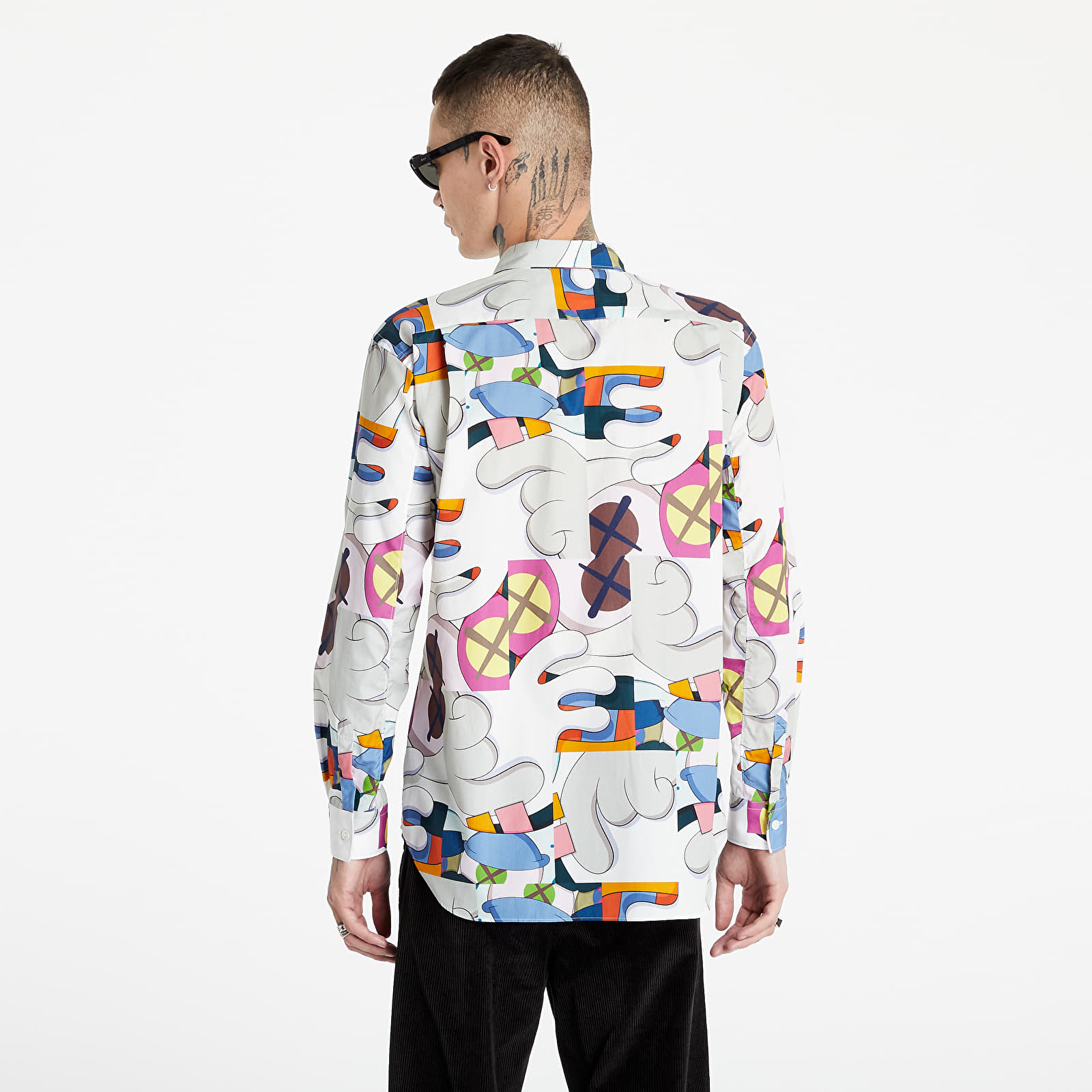 Cămăși Comme des Garçons SHIRT x KAWS Mens Shirt Woven White