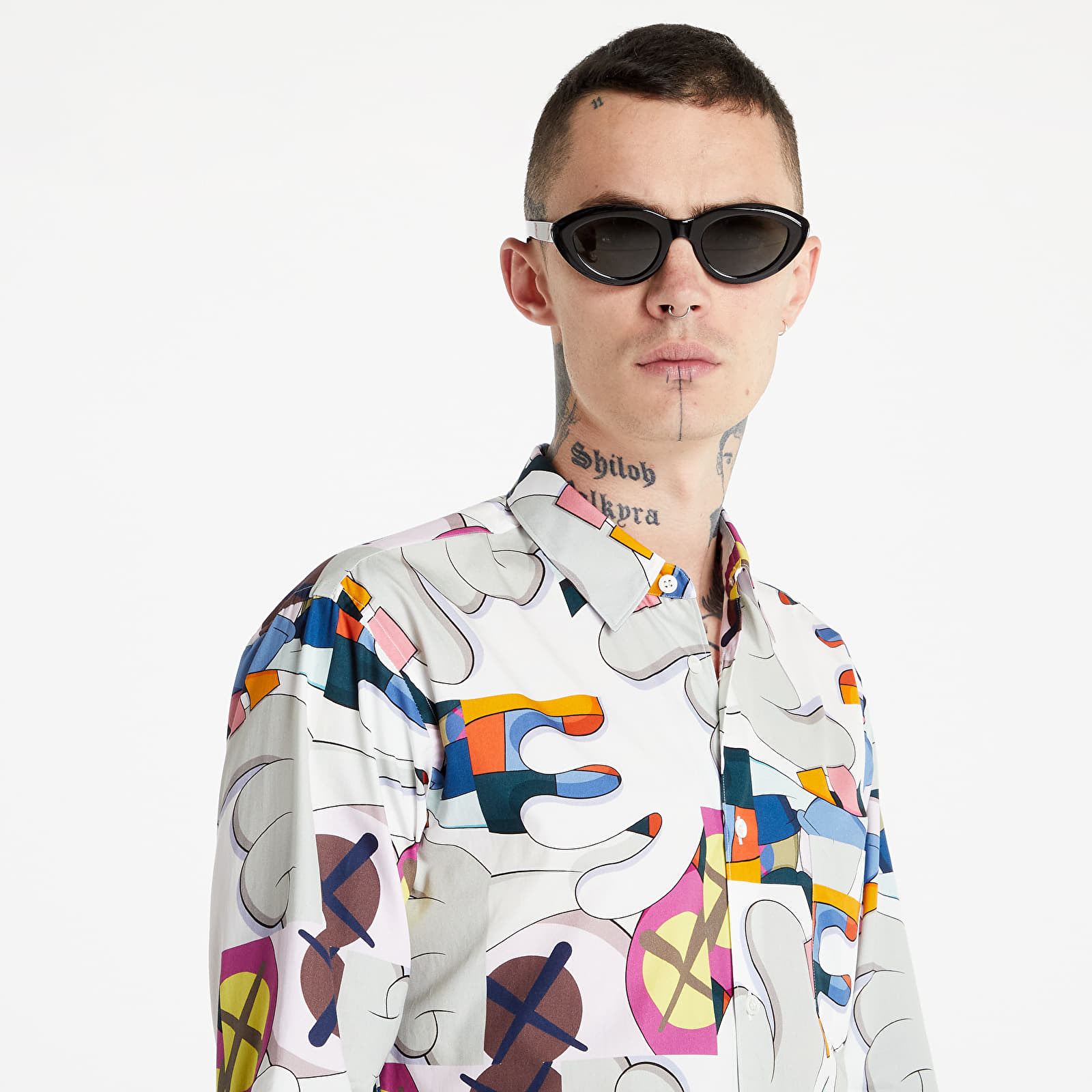 Cămăși Comme des Garçons SHIRT x KAWS Mens Shirt Woven White