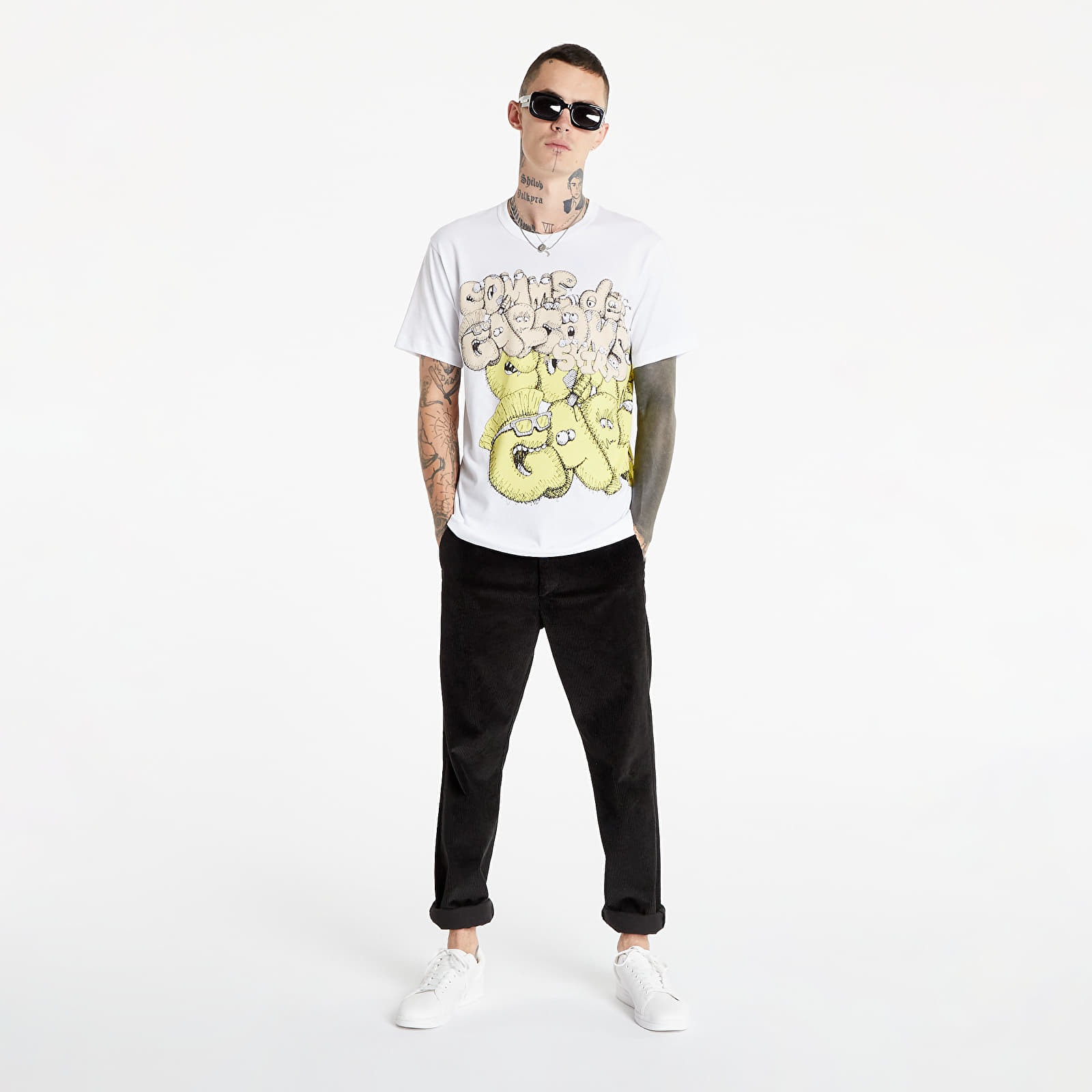 Тениски Comme des Garçons SHIRT x KAWS Mens T-Shirt Knit White