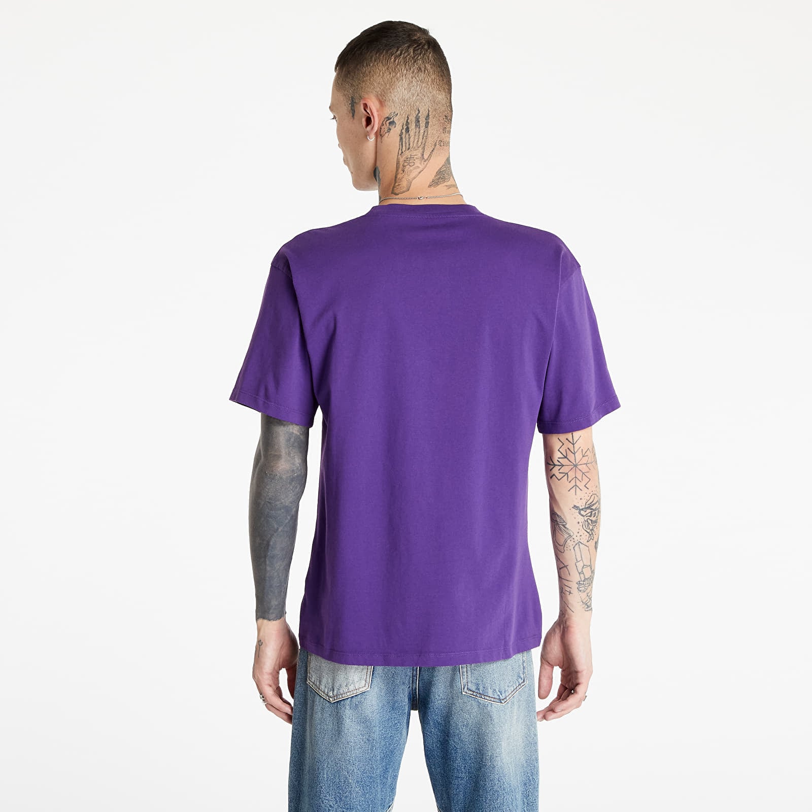 Тениски PACCBET Cotton Logo T-Shirt Knit Purple