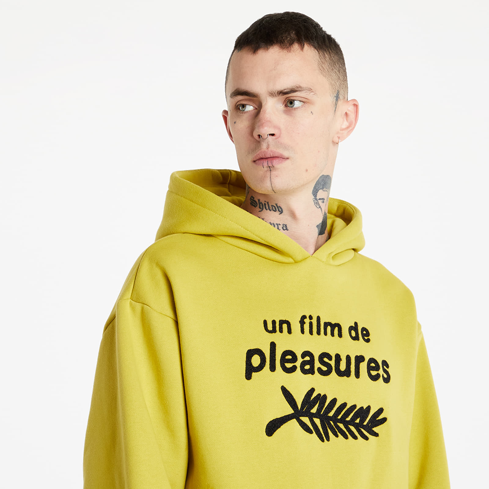 Pleasures yellow hoodie store
