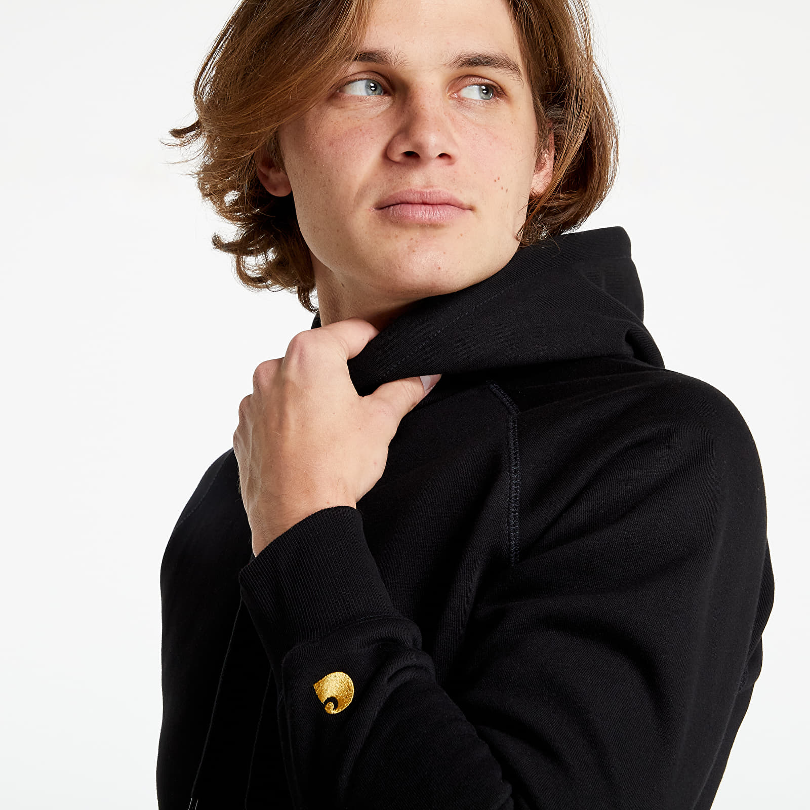 Sweatshirts Carhartt WIP Hooded Chase Sweat Black/ Gold